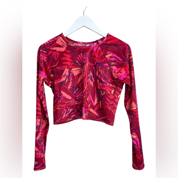 Women's Pink Long Sleeve rash guard large - Picture 2 of 7